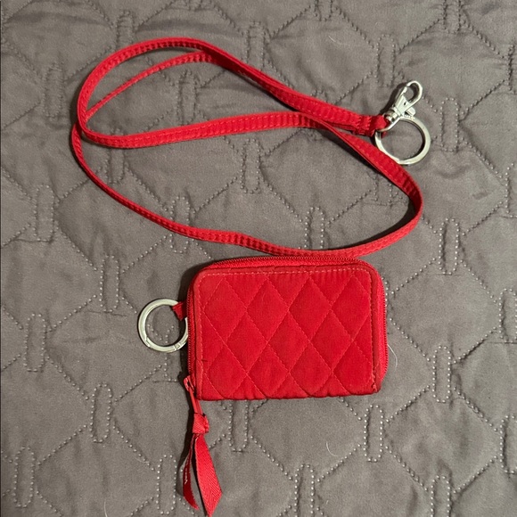 Vera Bradley Red Quilted ID Wallet - Picture 3 of 7
